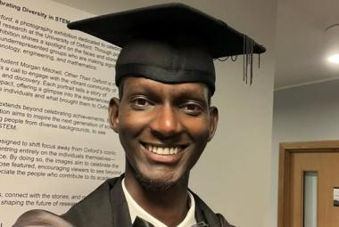 Arnaud lors de la remise de diplome 